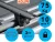 Aguri runner 135 cm C/D bare de plafon din aluminiu negre pe bare longitudinale și pe șine de plafon pentru mașini (51031)