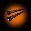 Aguri prestige PS14 bare de plafon din aluminiu negre pe bare longitudinale pentru mașini (51267)