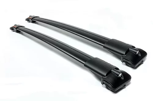 Aguri prestige S7 negru aluminiu Suport de acoperiș pentru mașini cu bare longitudinale (51613) (P4 + P2)