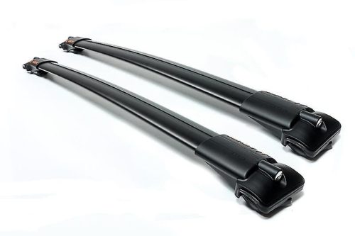 Aguri prestige S16 negre aluminiu Suport de acoperiș pentru mașini cu bare longitudinale (51631) (P8 + P6)