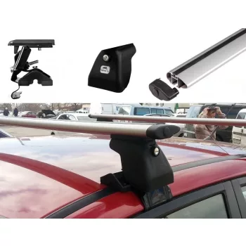   Amos D-3 silențios aluminiu încuiabil Suport de acoperiș pentru mașini cu acoperiș normal