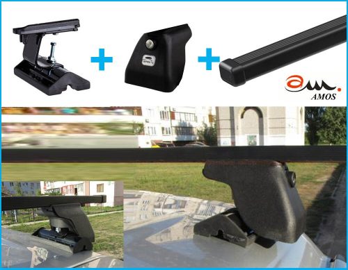 Amos C-15 suport de bagaje din oțel cu capac închis pentru mașini cu puncte de fixare