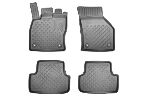 Eco covorașe de cauciuc cu margine înaltă Volkswagen Golf VII 2012-2019, Seat Leon III 2013-2020, Volkswagen Golf VIII cu 5 uși (hatchback) 2019- Mild Pentru hibrid nu potrivit!