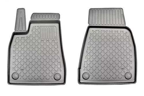 Eco cu margine înaltă Covoare auto Tesla Model X 2021- Doar pentru 1. rând (frontal) versiune cu 5, 6, 7 locuri