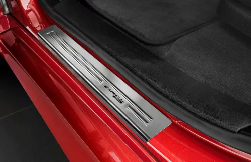 Avisa protecție de prag din oțel argintie satinată "Special Edition" (din 4 bucăți) BMW X6 II F16 2014-2019