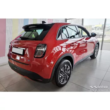   Avisa protecție de prag din oțel neagră ștanțat "Lines" (din 4 bucăți) FIAT 600 2023->