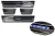 Avisa protecție de prag din oțel lustruit neagră blue "hibrid"(4 pcs) HONDA HR-V III 2021->