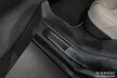 Avisa protecție de prag din oțel neagră ștanțat "Lines" (din 4 bucăți) TESLA MODEL S liftback 2012-2016, FL 2016->