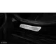 Avisa protecție prag oglindă spate din oțel argintiu (2 mai multe bucăți) MERCEDES C Class W205/S205 2014-2019, FL2019->, MERCEDES C Class W206 2021->