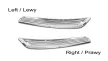 Avisa protecție prag oglindă spate din oțel argintiu (2 mai multe bucăți) MERCEDES C Class W205/S205 2014-2019, FL2019->, MERCEDES C Class W206 2021->