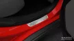 Avisa protecție prag oglindă spate din oțel argintiu (2 mai multe bucăți) MERCEDES GLA X156 2013-2017, FL2017-2019, MERCEDES GLA II H247 2019->