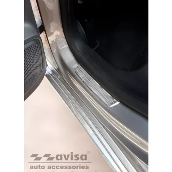   Avisa protecție prag oglindă spate din oțel argintiu (2 mai multe bucăți) MERCEDES B Class III W247 2018->/AMG 2018->, MERCEDES B Class 250 e Plug-in Hybrid 2021->