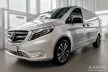 Avisa protecție de prag din oțel lustruit neagră albastru "Hibrid" (din 2 bucăți) MERCEDES V Class W447/VITO III 2014->