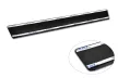 Avisa 3 mm striat protecție de prag din aluminiu neagră mată cu model (din 2 bucăți) MERCEDES V CLASS W447/VITO III 2014->