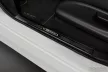 Avisa protecție de prag din oțel lustruit neagră "E-POWER" (din 4 bucăți) NISSAN LEAF II (2E1) 2017-2021, FL2021->