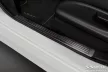 Avisa interior protecție de prag din oțel neagră ștanțat "Lines" (din 4 bucăți) NISSAN LEAF II (2E1) 2017-2022, FL2022->