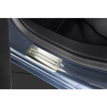   Avisa protecție de prag din oțel argintie satinată "Exclusive" (din 4 bucăți) ASTRA IV limousine- 2012->, hatch.2010->, ASTRA IV J Sports Tourer (2010->) 2012->, 2010->
