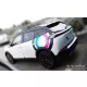 Avisa protecție prag din oțel argintiu satin (4 mai multe bucăți) PEUGEOT 2008 II crossover 2019->