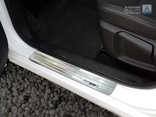 Avisa protecție de prag din oțel argintie satinată "Special Edition" (din 4 bucăți) RENAULT KADJAR 2015->