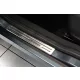 Avisa protecție de prag din oțel argintie satinată "Exclusive" (din 4 bucăți) SKODA YETI 2013->