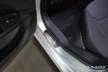 Avisa protecție de prag din oțel argintie satinată ștanțat "Lines" (din 4 bucăți) SKODA FABIA IV Hatchback 2021->