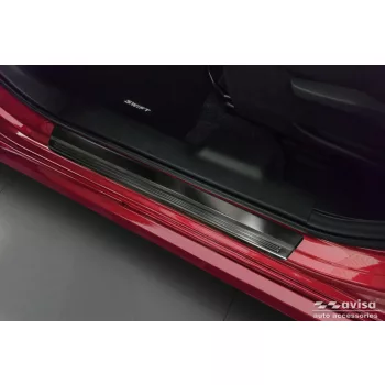   Avisa protecție de prag din oțel neagră ștanțat "Lines" (din 4 bucăți) SUZUKI SWIFT VII hatchback 5d 2024->
