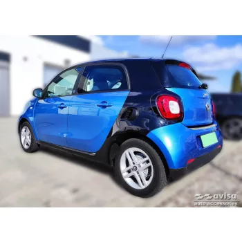   Avisa protecție de prag din oțel neagră "Special Edition" (din 4 bucăți) crom cu inscripție SMART FORFOUR II W453/W453 EQ hatchback 5D 2014-2020, FL2020->