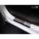 Avisa inserție argintie cu negru oțel protecție prag bicolor Seat ATECA 5d crossover 2016-2020, FL2020->