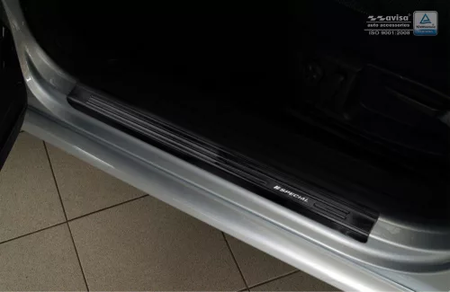 Avisa protecție de prag din oțel neagră "Special" (din 4 bucăți) VOLKSWAGEN PASSAT B6 2005-2010, VOLKSWAGEN PASSAT B7 2011-2015