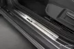 Avisa protecție de prag din oțel argintie satinată "Exclusive Edition" 3D cu emblemă VOLKSWAGEN TAIGO 2021->