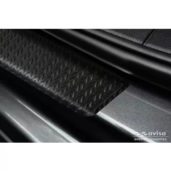   Avisa negru mat 3 mm striat aluminiu protecție prag modelat (2 mai multe bucăți) CADDYCalifornia - CADDY Maxi CAL/CADDY Life - CADDY Maxi Life CADDY etc.