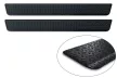 Avisa 3 mm striat protecție de prag din aluminiu neagră mată cu model (din 2 bucăți) CADDYCalifornia - CADDY Maxi CAL/CADDY Life - CADDY Maxi Life CADDY stb.