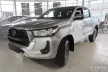 Avisa protecție de prag din oțel argintie satinată "Lines" (din 4 bucăți) TOYOTA HILUX VIII FL 2020->