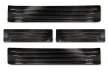 Avisa protecție de prag din oțel argintie satinată "Lines" (din 4 bucăți) TOYOTA HILUX VIII FL 2020->