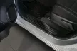Avisa protecție de prag din oțel argintie satinată "Lines" (din 4 bucăți) TOYOTA HILUX VIII FL 2020->
