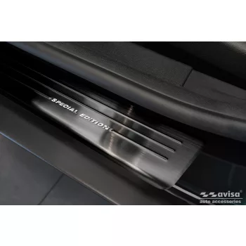   Avisa protecție de prag din oțel neagră "Special Edition" (din 4 bucăți) crom cu inscripție FORD ECOSPORT II crossover FL2017->