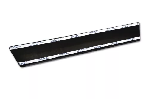 Avisa 3 mm striat protecție de prag din aluminiu neagră mată cu model (din 4 bucăți) FORD RANGER VI 2022->, VOLKSWAGEN AMAROK II 2023->