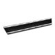 Avisa 3 mm striat protecție de prag din aluminiu neagră mată cu model (din 4 bucăți) FORD RANGER VI 2022->, VOLKSWAGEN AMAROK II 2023->