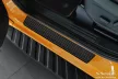 Avisa 3 mm striat protecție de prag din aluminiu neagră mată cu model (din 4 bucăți) FORD RANGER VI 2022->, VOLKSWAGEN AMAROK II 2023->