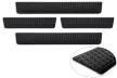 Avisa 3 mm striat protecție de prag din aluminiu neagră mată cu model (din 4 bucăți) FORD RANGER VI 2022->, VOLKSWAGEN AMAROK II 2023->