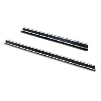   Avisa negru mat 3 mm bordat aluminiu protecție inferioară prag cu model (2 mai multe bucăți) TRANSIT CUSTOM II/TOURNEO CUSTOM ii 2023->/E-TRANSIT CUSTOM II stb.