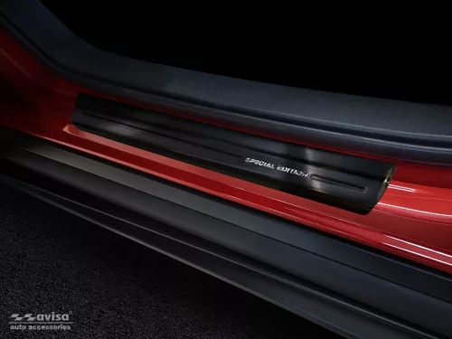 Avisa periat protecție de prag din oțel neagră "Special Edition" (din 4 bucăți) MAZDA CX-30 2019->
