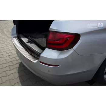   Avisa protecție bară spate din oțel argintiu satin Bmw 5 F11 touring 2010-2013, FL 2013-2017