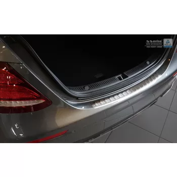   Avisa protecție bară spate din oțel argintiu satin MERCEDES E Class W213 Limousine 2016-2020, FL2020-2023