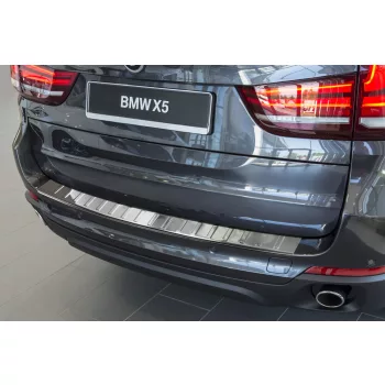   Avisa protecție bară spate din oțel argintiu satin Bmw X5 F15 2013-2018