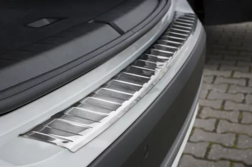 Avisa protecție bară spate din oțel argintiu satin Bmw X1 F48 FL2015-2019, FL2019-2022