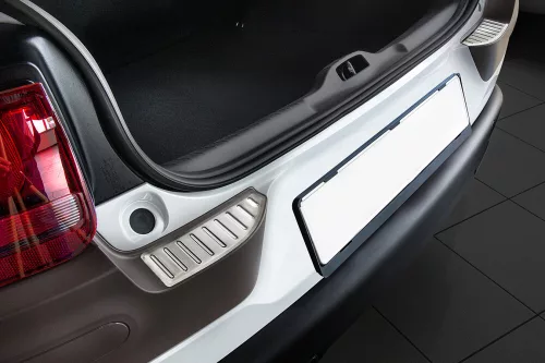 Avisa protecție bară spate din oțel satin argintiu (2 mai multe bucăți) CITROEN C4 CACTUS crossover 2014-2018