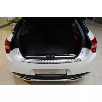   Avisa protecție bară spate din oțel argintiu satin CITROEN DS5 2011-2015, FL2015-