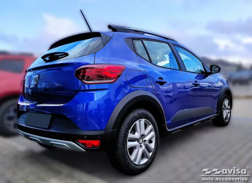 Avisa protecție bară spate din oțel argintiu satin SANDERO III Hatchback 5D 2020, SANDERO III Stepway Hatchback 5D 2020, SANDERO Stepway comfort TCe90 2022