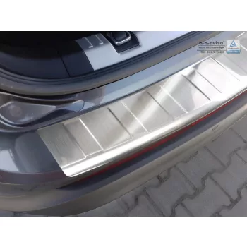   Avisa protecție bară spate din oțel argintiu satin FORD Edge II 2014-2018